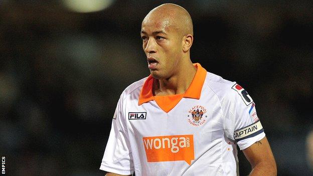 Blackpool captain Alex Baptiste