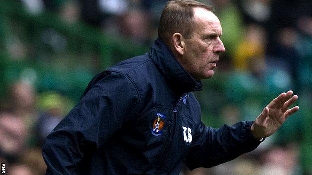 Kilmarnock manager Kenny Shiels