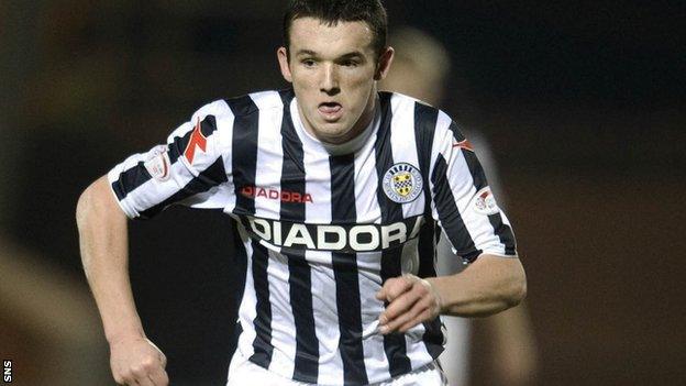 St Mirren midfielder John McGinn