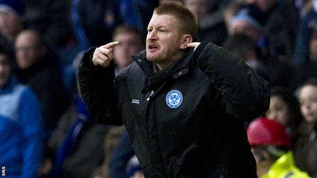 St Johnstone manager Steve Lomas