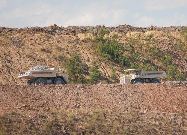 Monywa Mine Trucks