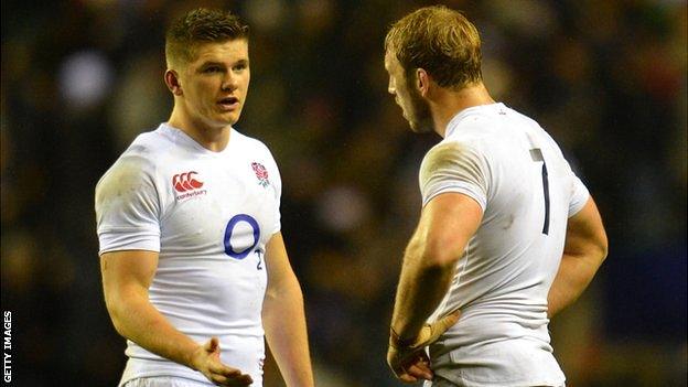 Owen Farrell and Chris Robshaw