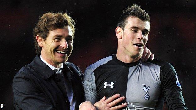 Andre Villas-Boas (left) and Gareth Bale (right)