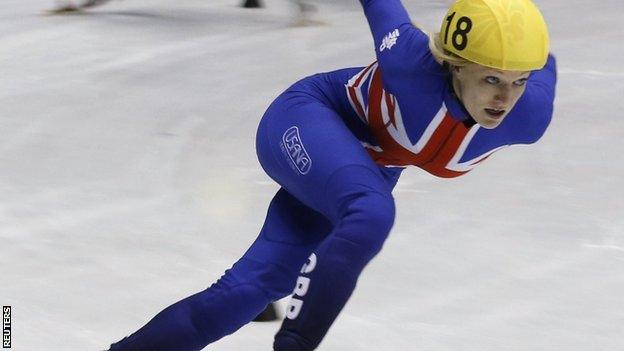 World Cup leader Elise Christie of Great Britain