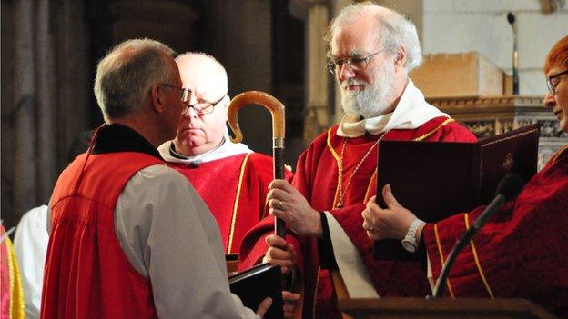 Nick McKinnel with the Archbishop of Canterbury