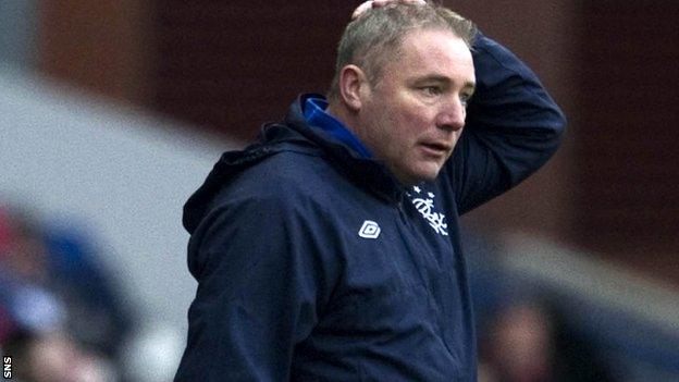 Rangers boss Ally McCoist