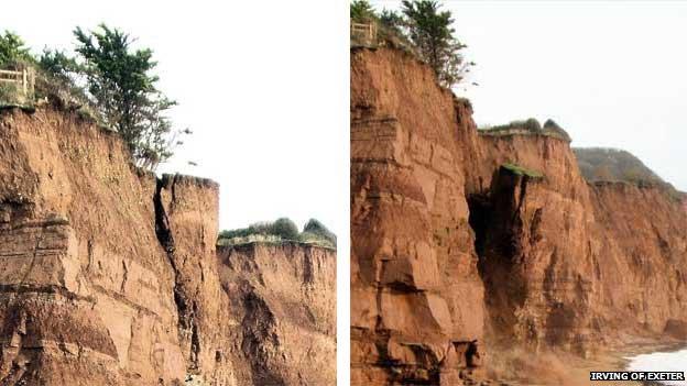 Sidmouth cliff