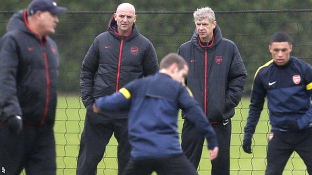 Steve Bould and Arsene Wenger