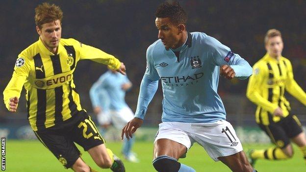 Manchester City winger Scott Sinclair