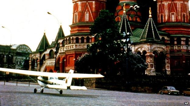 Rust's plane in Red Square