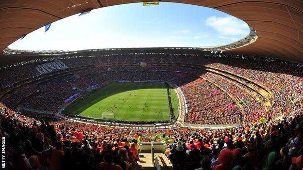 The FNB Stadium in Johannesburg