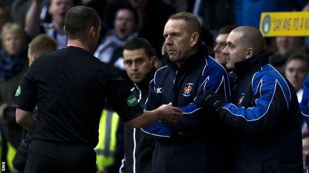 Kilmarnock manager Kenny Shiels