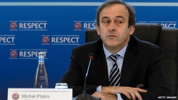 Uefa president Michel Platini