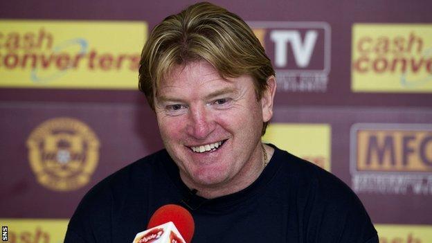 Motherwell manager Stuart McCall