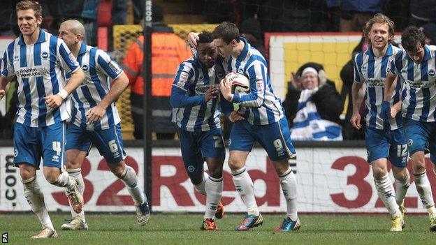 Brighton celebrate