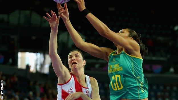 England v Australia netball