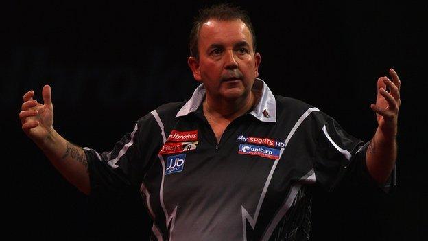 Darts player Phil Taylor