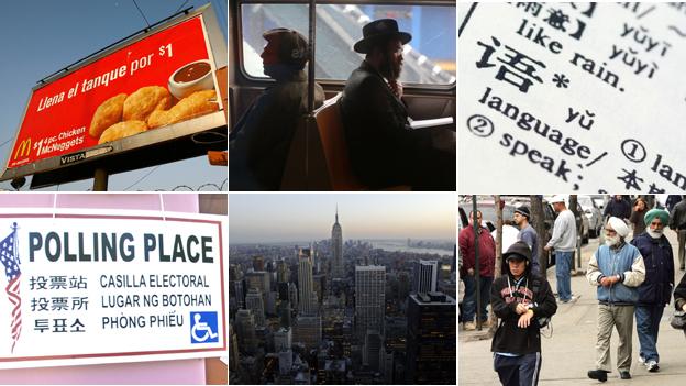 Language in New York montage