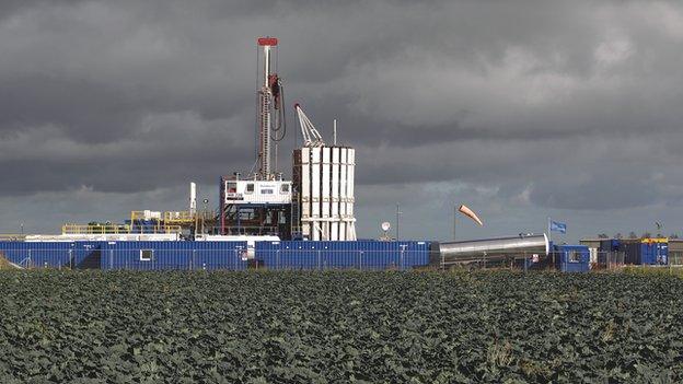 Fracking facility in the UK