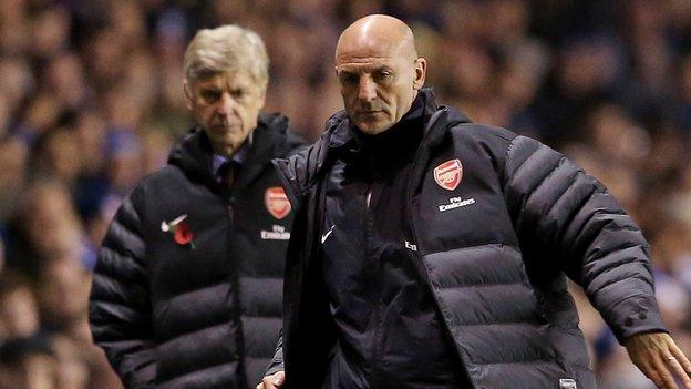 Arsene Wenger and Steve Bould