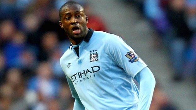 Manchester City midfielder Yaya Toure