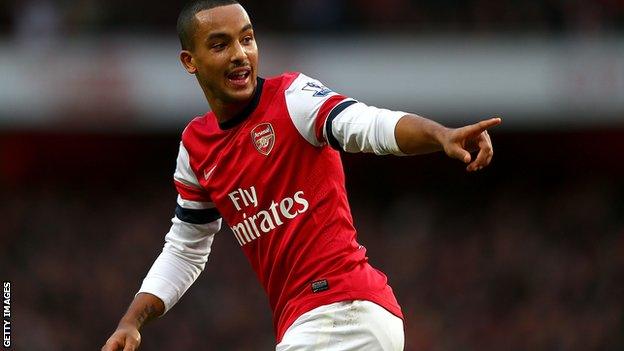 Arsenal forward Theo Walcott