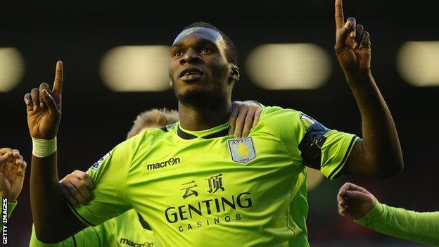 Aston Villa striker Christian Benteke