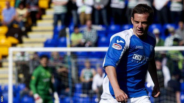 Peter Pawlett in action for St Johnstone