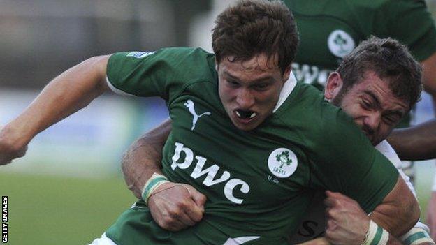 Brendan Macken scored one of Leinster's tries