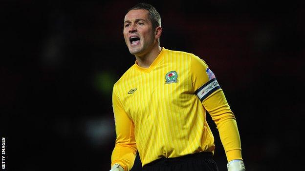 Blackburn Rovers goalkeeper Paul Robinson