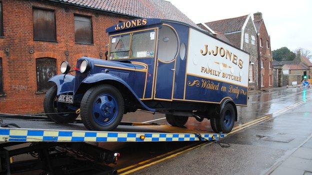 Jones butcher's van