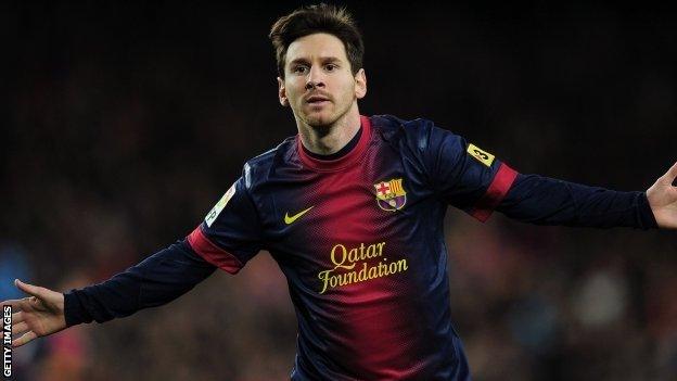 Barcelona forward Lionel Messi