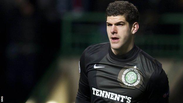 Celtic goalkeeper Fraser Forster