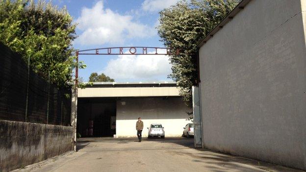 Entrance to Euromilk plant