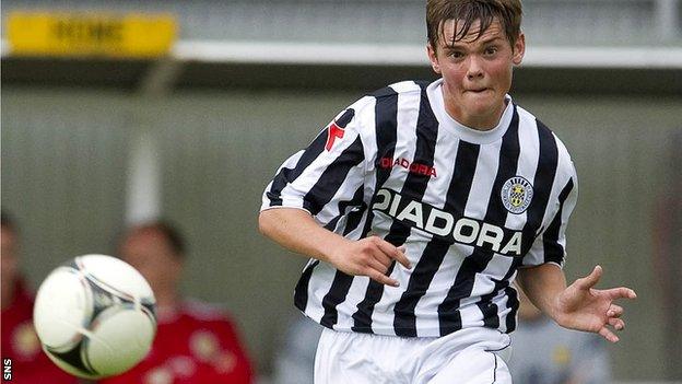 Reilly has been a regular on the St Mirren bench this season