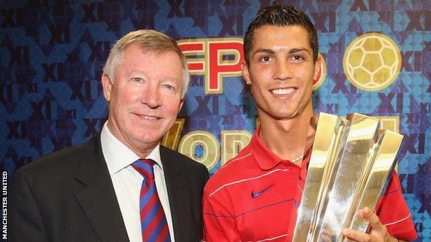 Cristiano Ronaldo and Sir Alex Ferguson