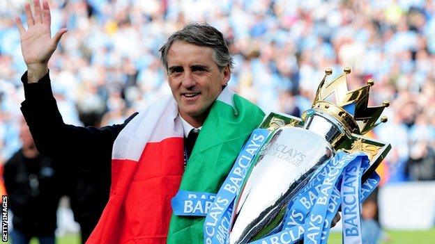 Manchester City manager Roberto Mancini