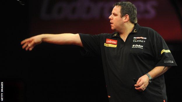 English darts player Adrian Lewis