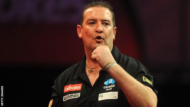 English darts player Dean Winstanley