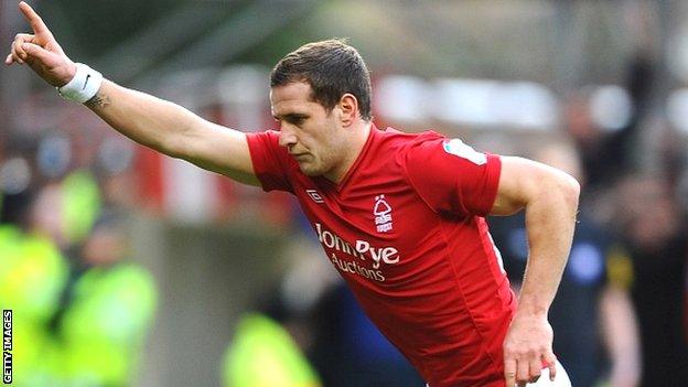 Billy Sharp celebrates his equaliser