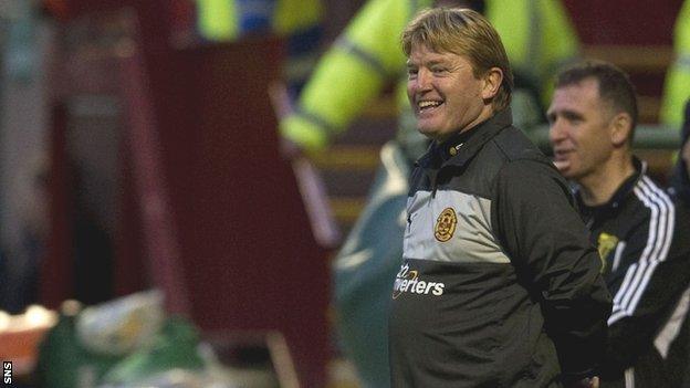 Motherwell manager Stuart McCall