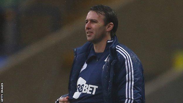 Bolton Wanderers manager Dougie Freedman