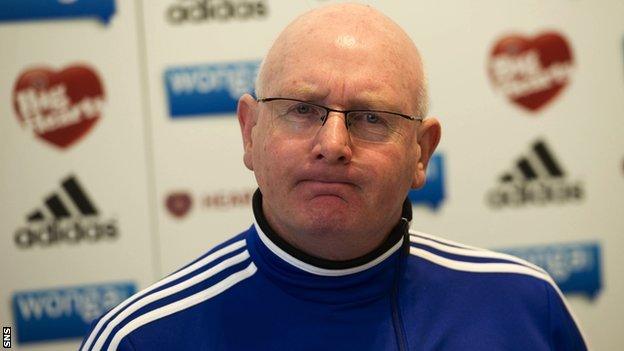 Hearts manager John McGlynn