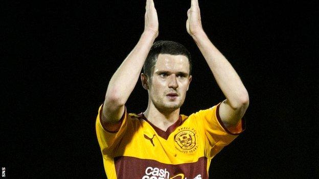 Motherwell winger Jamie Murphy