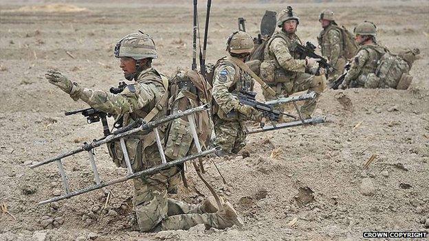 QRH soldiers in Lashkar Gah, Helmand