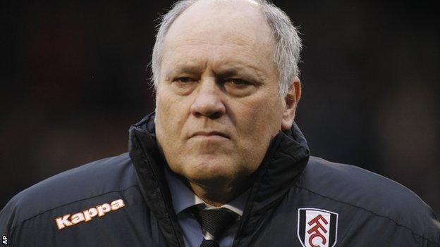 Fulham manager Martin Jol