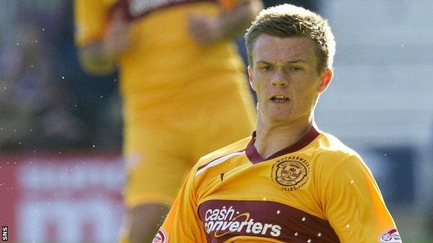 Motherwell defender Fraser Kerr