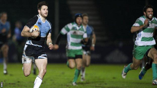 Tommy Seymour ran in a try from 90 metres