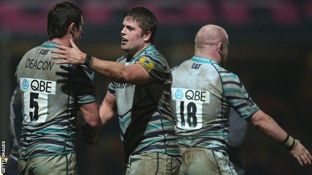 Leicester Tigers celebrate