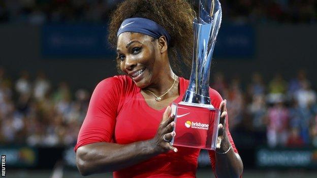 Brisbane International champion Serena Williams